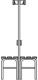 Garderobenbank H1650xB1015xT725mm m.Holzleisten STA anthrazitgrau o.Schuhrost