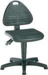 Arbeitsdrehstuhl ISITEC Bodengleiter Integralschaum schwarz 430-600mm BIMOS
