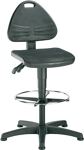 Arbeitsdrehstuhl ISITEC, NW-Nr.: 9000454062 Bodengleiter+Fußring, Integralschaum schwarz Sitzhöhe 580-850mm Isitec, BIMOS  