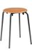 Stapelhocker Sitzhöhe 500mm Sitz-D.300mm Rdrohr anthrazit Buche natur lack.BIMOS