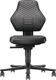 Arbeitsdrehstuhl Air Flow, NW-Nr.: 9000454090 Rl.Kunstlederpolster, schwarz 450-600mm BIMOS