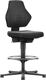 Arbeitsdrehstuhl Air Flow, NW-Nr.: 9000454093 Bodengleiter+Fußring, Supertec-Gewebe schwarz 570-850mm BIMOS
