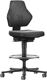 Arbeitsdrehstuhl Air Flow, NW-Nr.: 9000454094 Rollen+Fußring, Kunstlederpolster schwarz 610-890mm BIMOS