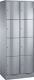 Fächerschrank Stahlbl.lichtgrau/lichtgrau H1950xB770xT540mm 2x4 Abt.