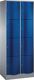 Fächerschrank Stahlbl.lichtgrau/enzianblau H1950xB770xT540mm 2x4 Abt.