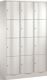 Fächerschrank m.Sockel lichtgrau/lichtgrau H1950xB1150xT540mm 3x4 Abt.C+P