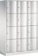 Fächerschrank Stahlbl.lichtgrau/lichtgrau H1950xB1150xT640mm 3x4 Abt.