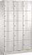 Fächerschrank m.Sockel lichtgrau/lichtgrau H1950xB1150xT540mm 3x5 Abt.C+P