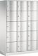 Fächerschrank m.Sockel lichtgrau/lichtgrau H1950xB1150xT640mm 3x5 Abt.C+P