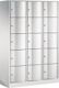 Fächerschrank m.Sockel lichtgrau/lichtgrau H1950xB1150xT640mm 3x5 Abt.C+P