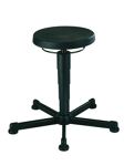 Drehhocker Bodengleiter, NW-Nr.: 9000454133 Integralschaum schwarz, Sitz-H.460-630mm BIMOS Sitzdurchmesser 400mm  
