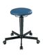 Drehhocker, NW-Nr.: 9000454135 Rl.Kunstlederpolster blau, Sitz-H.460-630mm BIMOS Sitzdurchmesser 350mm