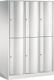 Fächerschrank m.Sockel lichtgrau/lichtgrau H1950xB1150xT640mm 3x2 Abt.C+P