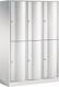 Fächerschrank m.Sockel lichtgrau/lichtgrau H1950xB1150xT640mm 3x2 Abt.C+P