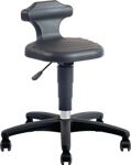 Drehhocker Flex Rl.Integralschaum schwarz Sitz-H.450-650mm m.Rückenstütze BIMOS