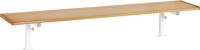 Garderobenschrank m.Sockel H1950xB900xT525mm lichtgrau/ enzianblau 3 Abt.C+P