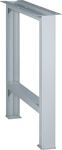 Garderobenschrank m.Füßen H1980xB1200xT525mm lichtgrau/ enzianblau 4 Abt.C+P