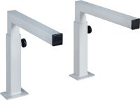 Garderobenschrank m.Sockel H1950xB1200xT525mm lichtgrau/ enzianblau 4 Abt.C+P