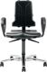 Arbeitsdrehstuhl Sintec, NW-Nr.: 9000454217 160, Bodengleiter+Rl.Integrals chaum schwarz, 450-600/490-640mm BIMOS  