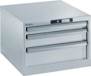 Schubladenschrank H383xB564xT725mm 1 x 50,1 x 100,1 x 150mm lichtgrau Key