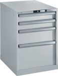 Schubladenschrank H800xB564xT725mm 2 x 100,1 x 200,1 x 300mm lichtgrau Key