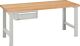 Werkbank B1500xT750xH840mm 1x150mm lichtgrau 40mm Multiplex KeyLock