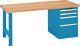 Werkbank B2000xT750xH840mm Buche Multiplex lichtblau 4 Schubl.Codelock LISTA