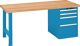 Werkbank B2000xT750xH840mm Buche Multiplex lichtblau 4 Schubl.Codelock LISTA