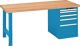 Werkbank B1500xT750xH840mm Buche Multiplex lichtblau 5 Schubl.Keylock LISTA