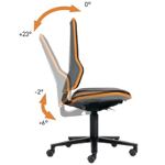 Arbeitsdrehstuhl Neon Rl.o.Polsterelement blau