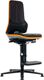 Arbeitsdrehstuhl Neon, NW-Nr.: 9000454281 m.Gleitern/Aufstiegshilfe, Sitz-H. 590-870mm orange, Permanentkontakt