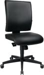 Arbeitsdrehstuhl Lightstar 10 Rl.Kunstlederbezug schwarz 410-530mm