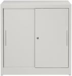 Schiebetürenschrank H1015xB1000xT500mm lichtgrau/lichtgrau 2 Fbd.Vollblechtüren