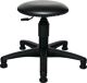 Drehhocker m.Bodengleitern Kunstlederpolster schwarz Sitz-H.390-520mm TOPSTAR