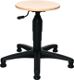 Drehhocker m.Bodengl.Buche natur Sitz-H.390-520mm TOPSTAR
