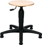 Drehhocker m.Bodengl.Buche natur Sitz-H.390-520mm TOPSTAR