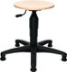 Drehhocker m.Bodengl.Buche natur Sitz-H.390-520mm TOPSTAR