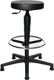 Drehhocker m.Gleiter Kunstlederpolster schwarz Sitz-H.580-840mm TOPSTAR