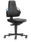 Arbeitsdrehstuhl Nexxit Rl.Grifffarbe blau Kunstlederpolster
