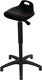 Stehhilfe PU-Integralschaum Sitz-H.570-820mm Kunststoff-Fußkreuz m.Bodengl.LOTZ