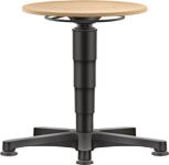 Drehhocker Bodengleiter Buche natur Sitz-H.450-650mm HO BIMOS