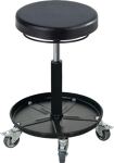 Montagehocker m.Rl.PU-Schaum schwarz Sitz-H.420-545mm MEY