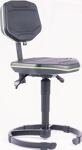Arbeitsdrehstuhl Workster Gleiter PU-Schaum schwarz grün 395-520mm MEY