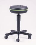 Drehhocker PRO+ Rl.PU-Schaum schwarz Sitz-H.455-580mm MEY