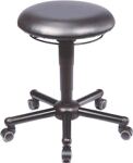 Drehhocker A19 m.Rl.Kunstleder schwarz Sitz-H.465-595mm Hocker MEY