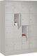 Fächerschrank H1518xB1200xT500mm Anz.Fächer 4x4 RAL 7035 RAL 7035 PAVOY