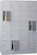 Fächerschrank H1850xB1200xT500mm Anz.Fächer 4x5 RAL 7035 RAL 7035 PAVOY