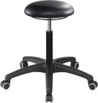 Drehhocker A1S-TR-KL Rl.Kunstleder schwarz Sitz-H.470-600mm MEY