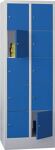 Fächerschrank H1850xB600xT500mm Anz.Fächer 2x5 RAL 7035 RAL 5010 PAVOY