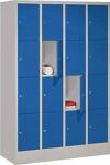 Fächerschrank H1518xB1200xT500mm Anz.Fächer 4x4 RAL 7035 RAL 5010 PAVOY